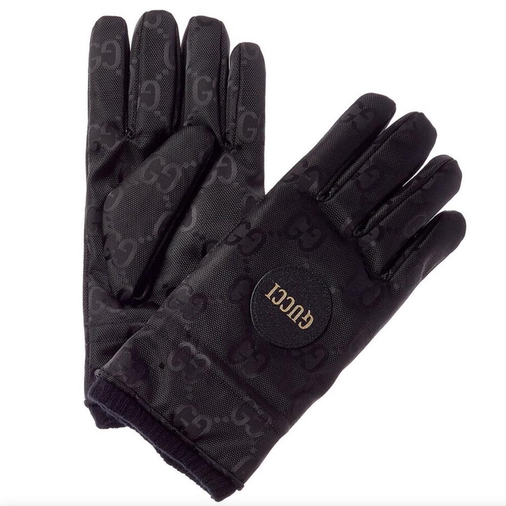 Gucci off the grid cashmere leather lined gloves - size 8.5 small- NWT - Picture 3 of 8